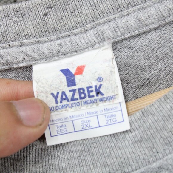 Vintage Yazbek Shirt Mens 2XL Gray Short Sleeve Playa Del Carmen Mexico Turtles - Picture 5 of 8